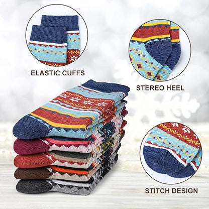 Winter Wool Thermal Socks for Women